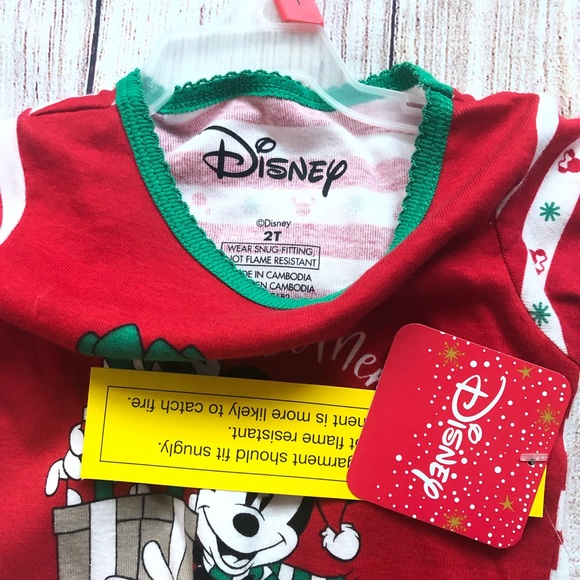 Disney Minnie Mouse Be Merry PJ NEW - Picture 5 of 7